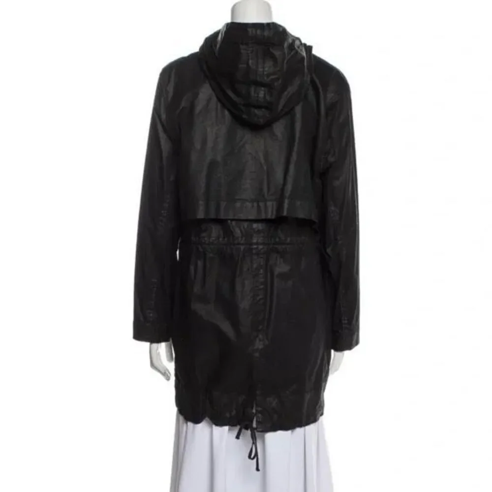 Helmut Lang Waxed Parka Trench Coat Size M